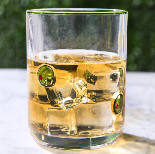 Martini Olive Double Old Fashion Glass