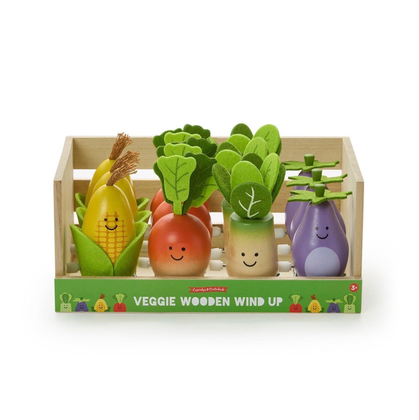 Wooden Wind Up Vegetable Toy