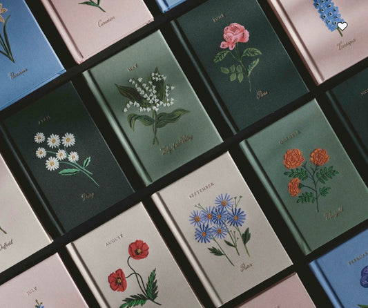 Birth Month Mini Embroidered Journal