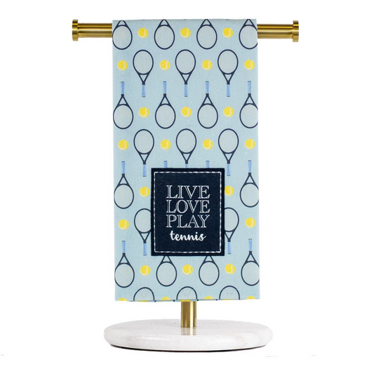 Live Love Play Tennis Tea Towel