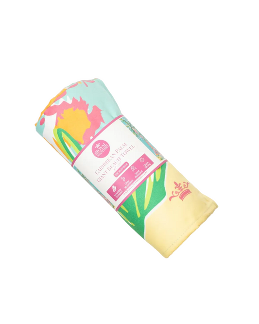 Caribbean Palm Giant Beach Towel