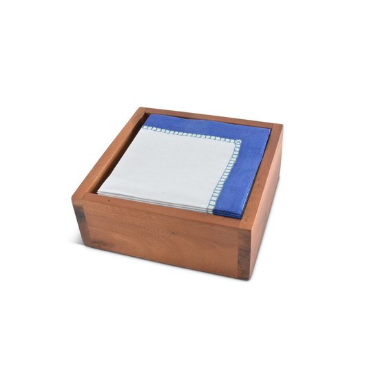 Cocktail Wood Napkin Box