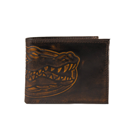 Florida Gators Burnished Leather Bifold Wallet