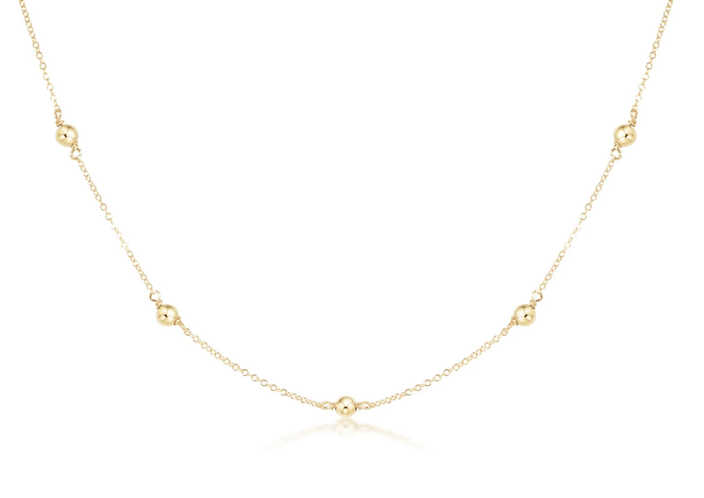 15" Choker Simplicity Chain Gold - Classic Gold 4mm
