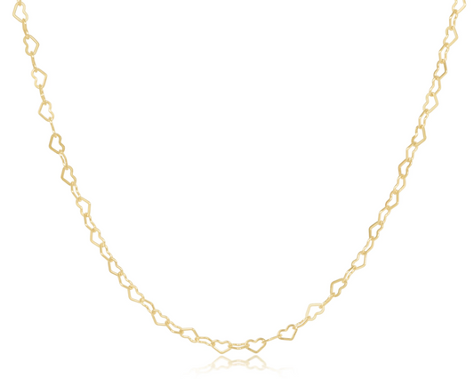 15" Choker Love Chain - Gold