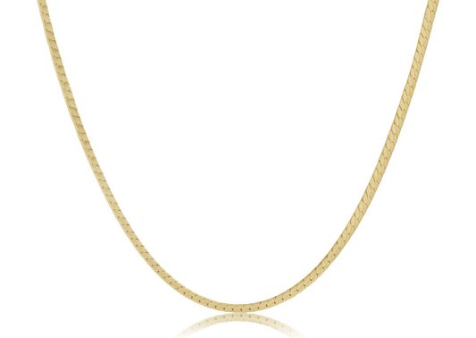 15" Choker Herringbone Chain - Gold