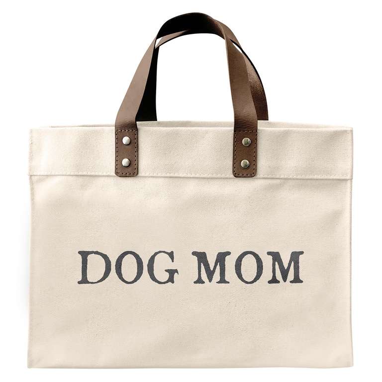 Mini Canvas Tote- Dog Mom