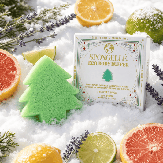 Eco Holiday Tree Body Buffer - Frosted Sage