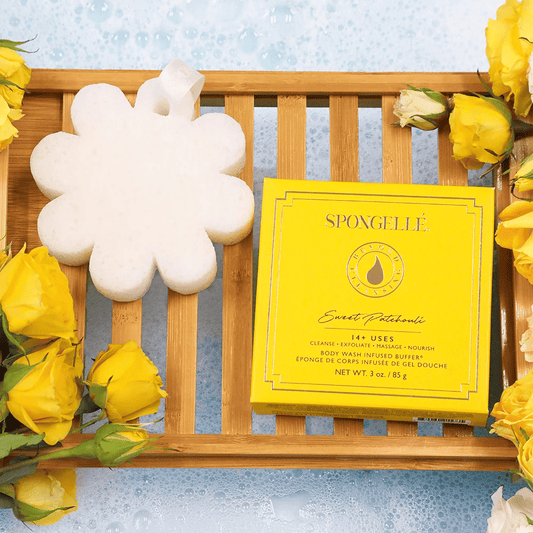 Boxed Flower Body Buffer Sweet Patchouli