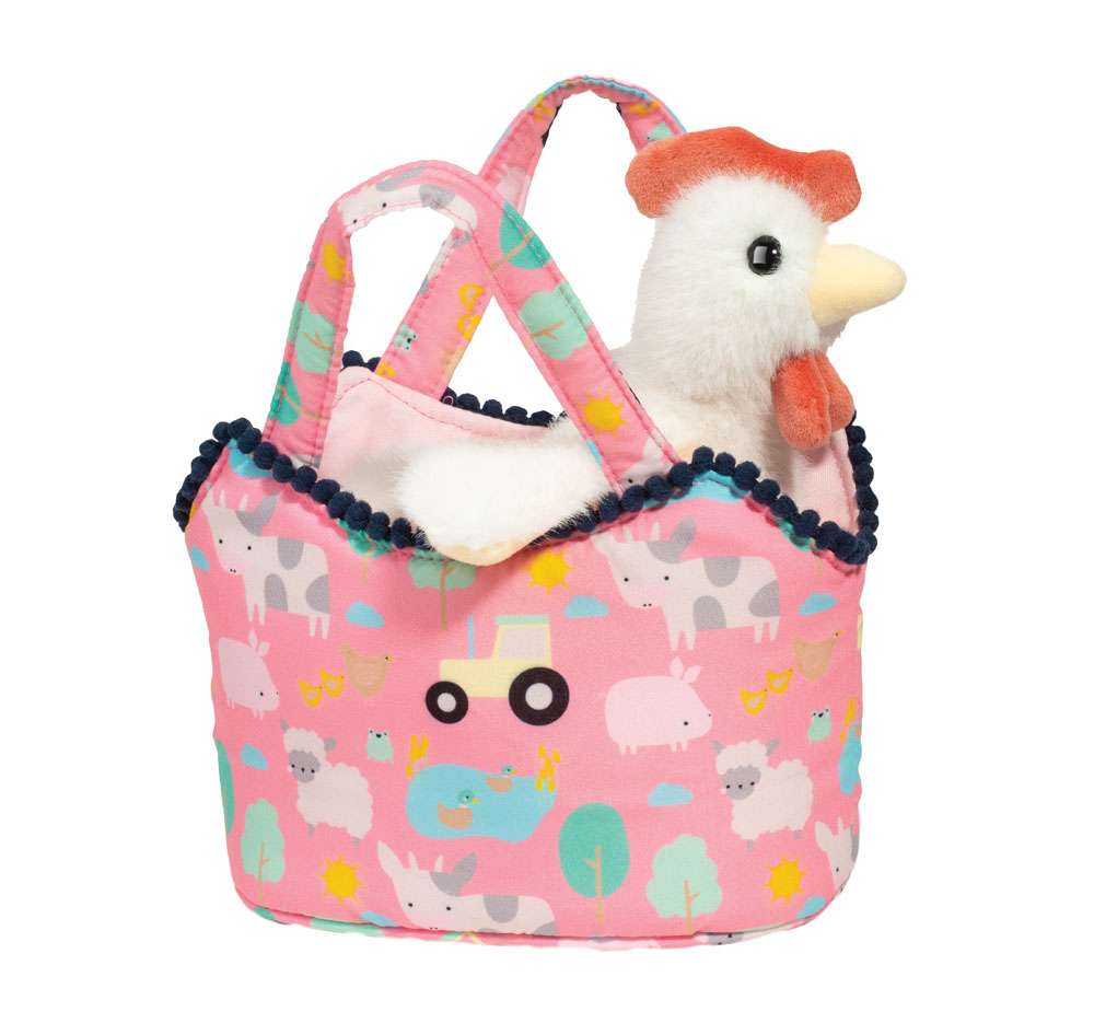 Farm Friends Sassy Sak- White Hen
