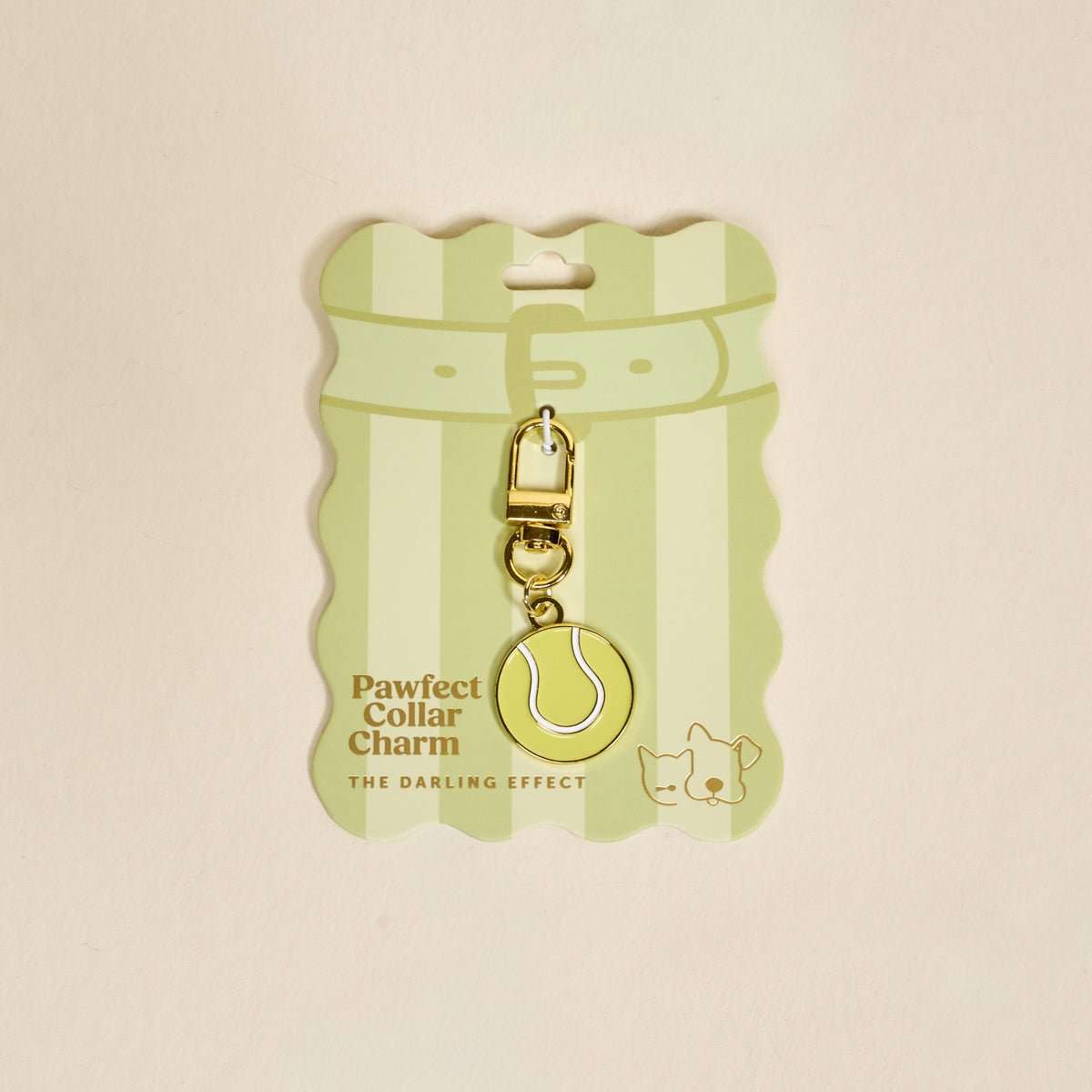 Pet Collar Charm - Tennis Ball