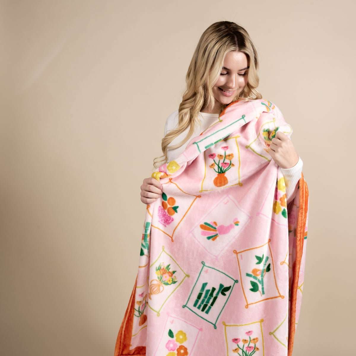Plush Blanket - It's Mahj Time