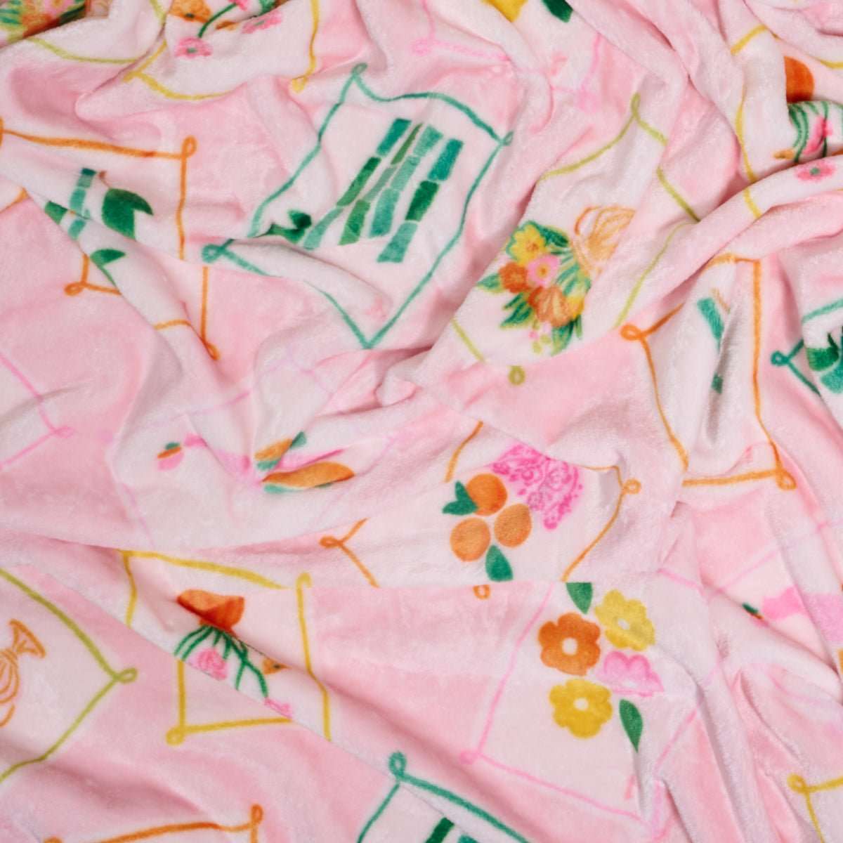 Plush Blanket - It's Mahj Time