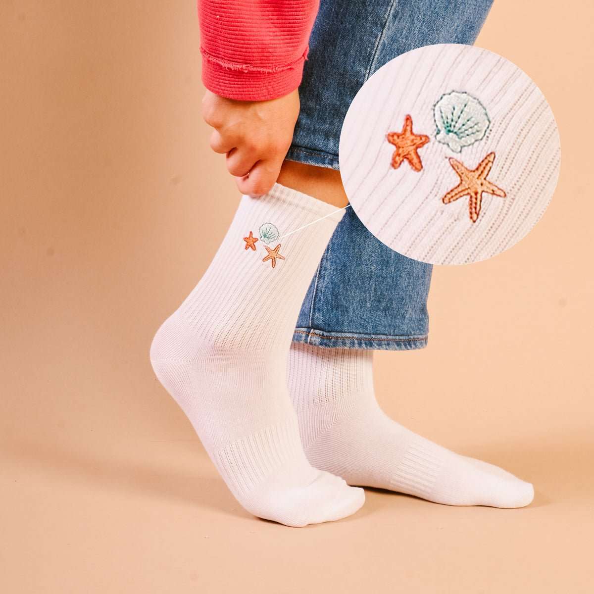 Crew Socks - Seashells