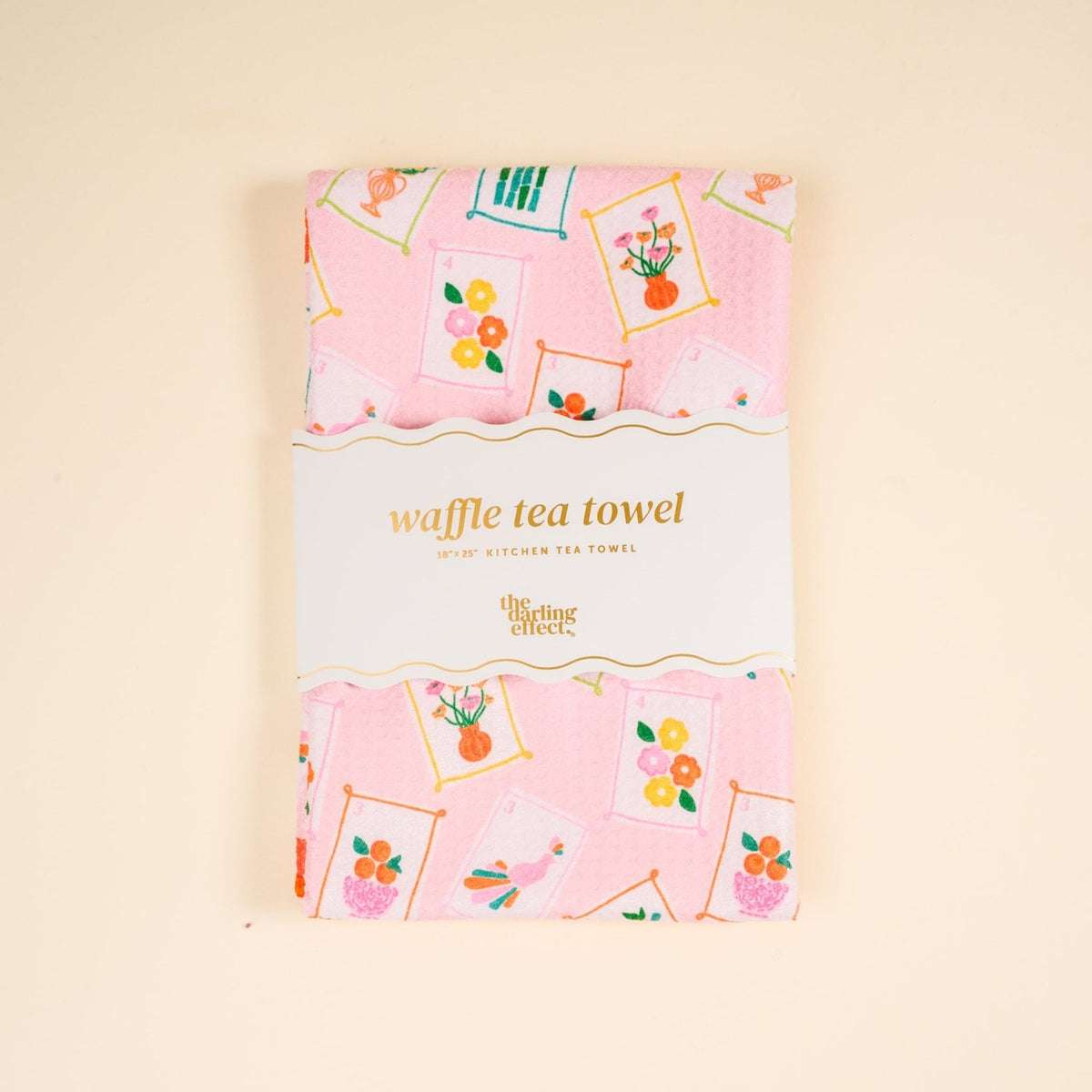 Waffle Tea Towel - It's Mahj Time