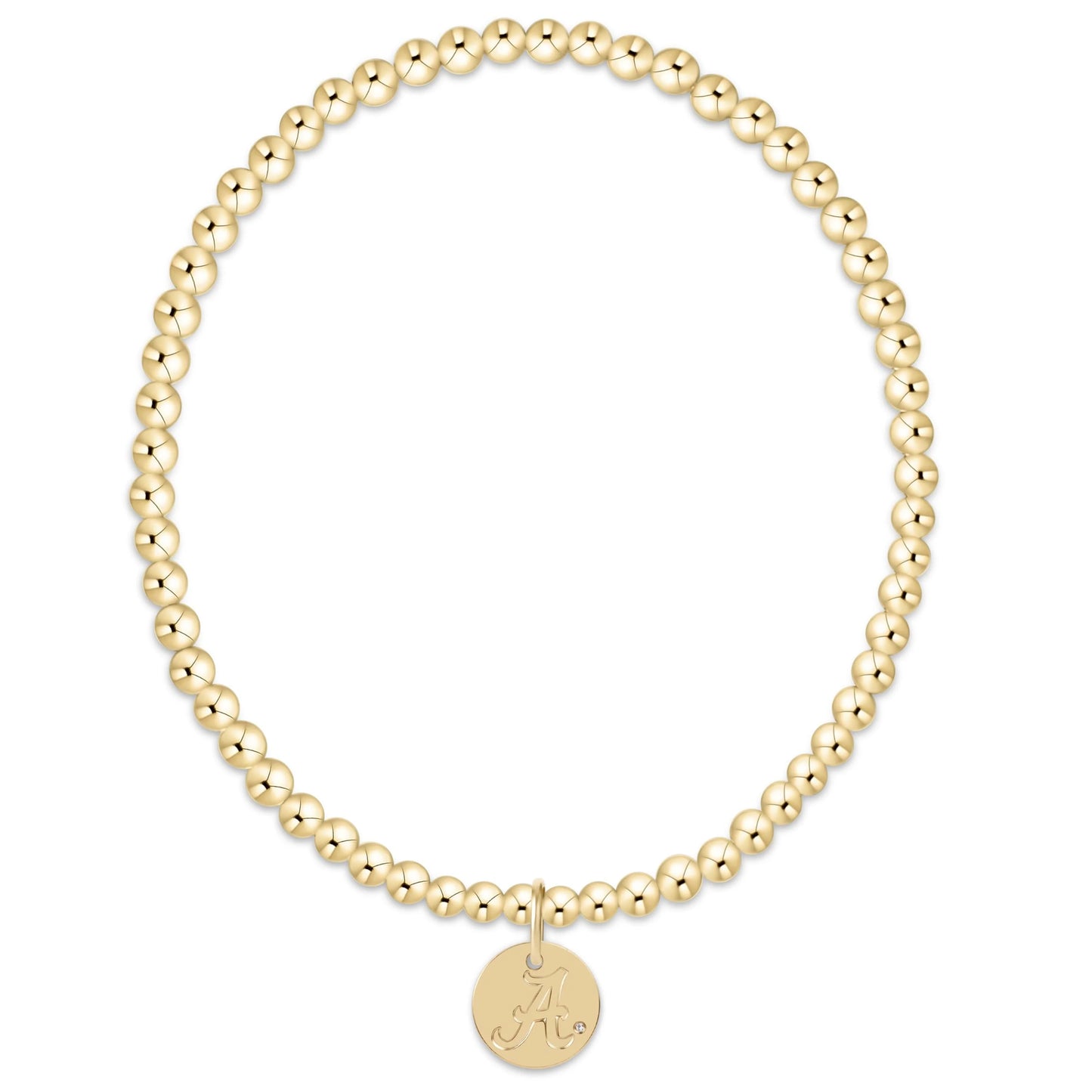 eCOLLEGIATE Classic Gold 3mm Bracelet