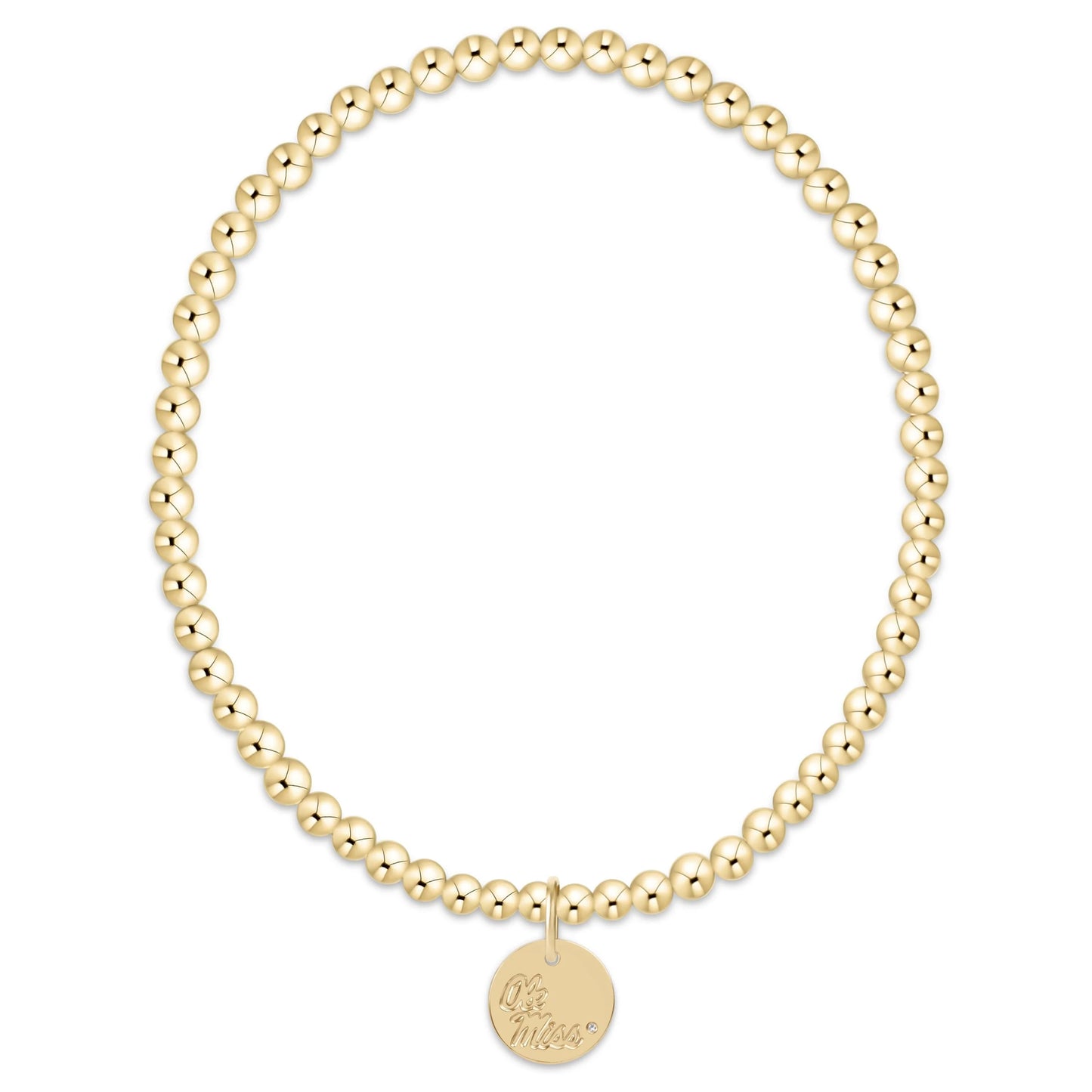 eCOLLEGIATE Classic Gold 3mm Bracelet