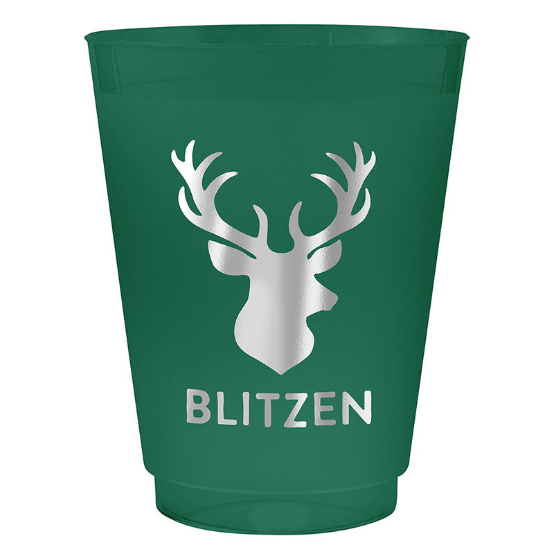 Blitzen Reindeer Frost Cups - Set of 8