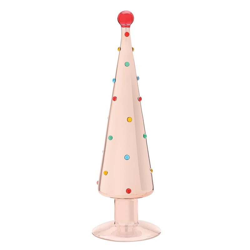 Beaded Pink Glass Tree-Mid