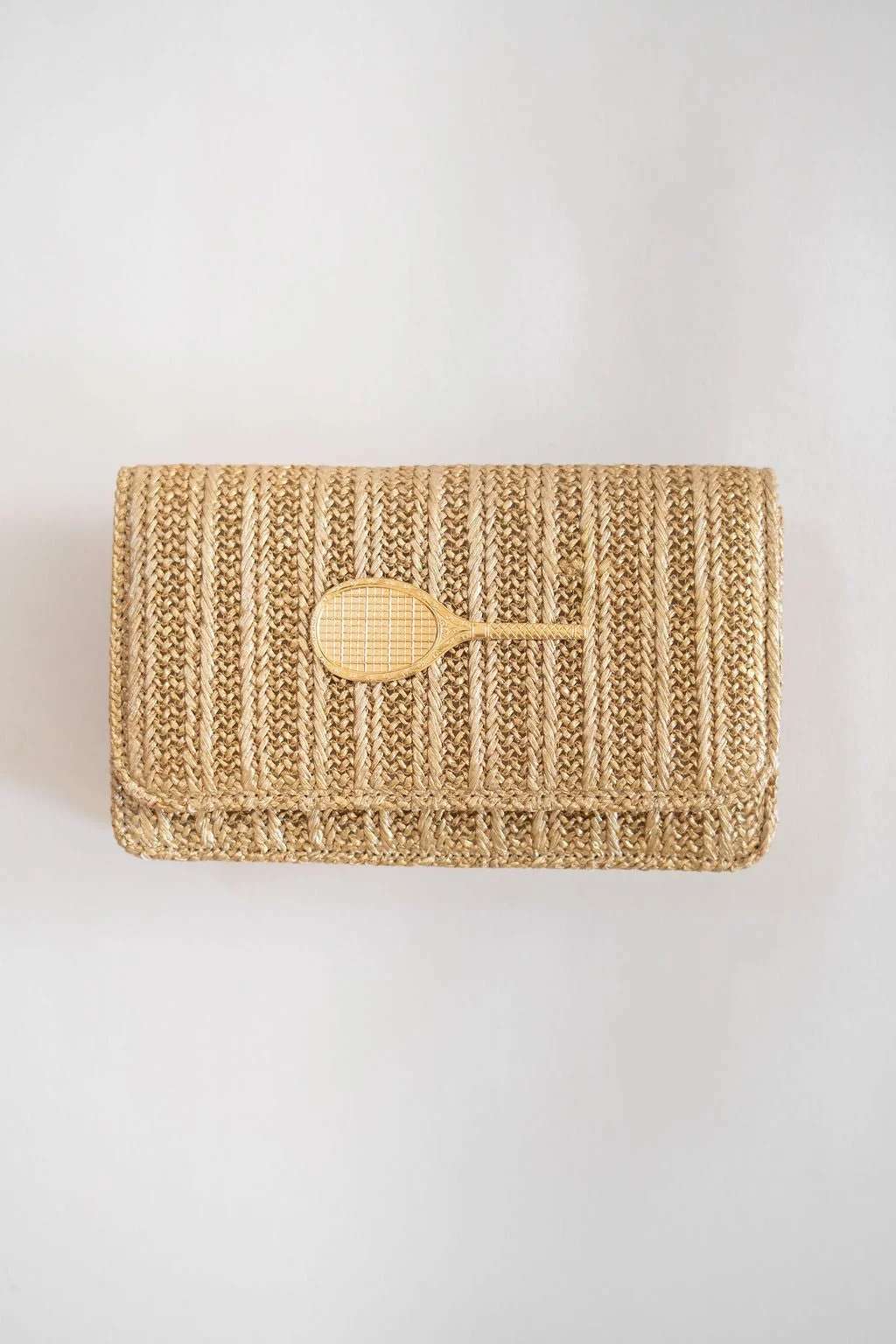 Ruby Gold Fabric Purse with Charms