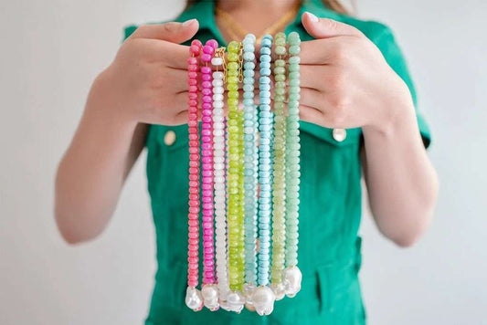 Jenny- Quartz Beaded Necklace with Freshwater Pearl