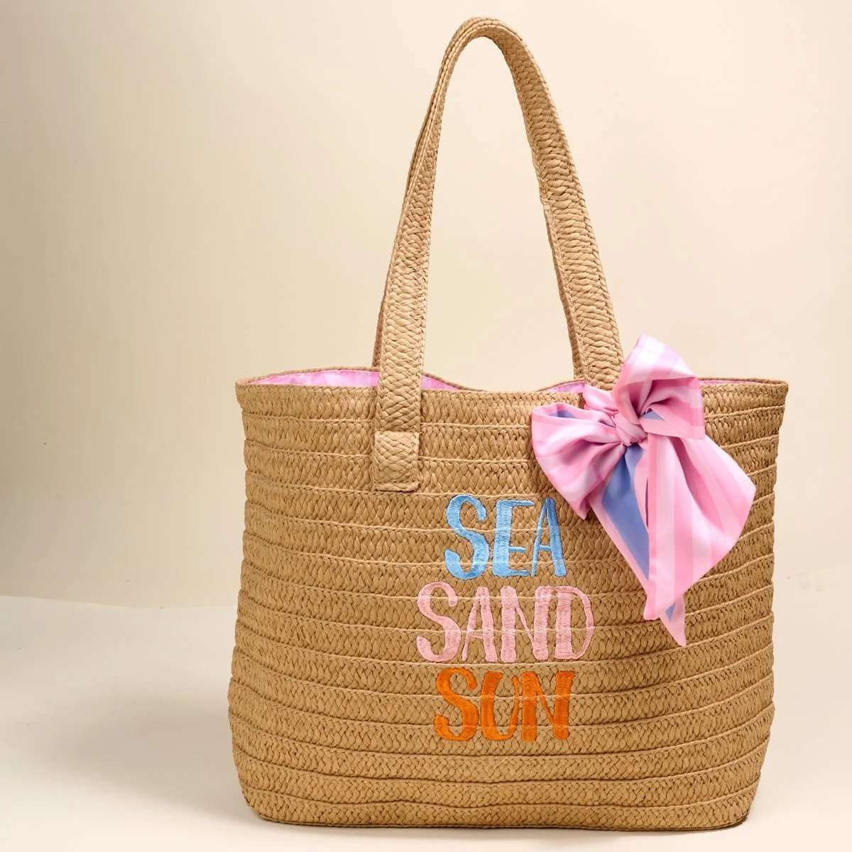 Straw & Sun Tote - Beach