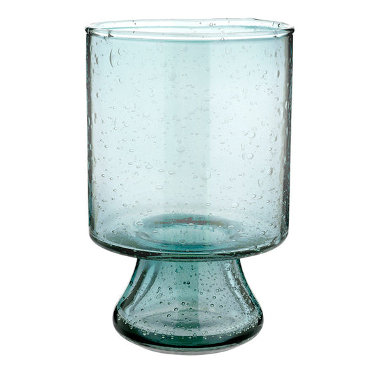 Dark Blue Seeded Glass