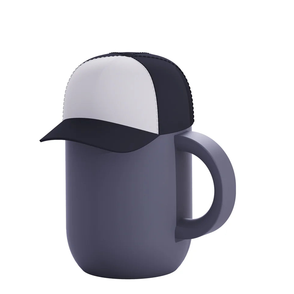 Asobu Happy Trucker Hat Insulated Mug 12 oz