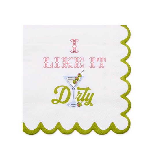 I Like it Dirty 3-Ply Paper Cocktail Napkin