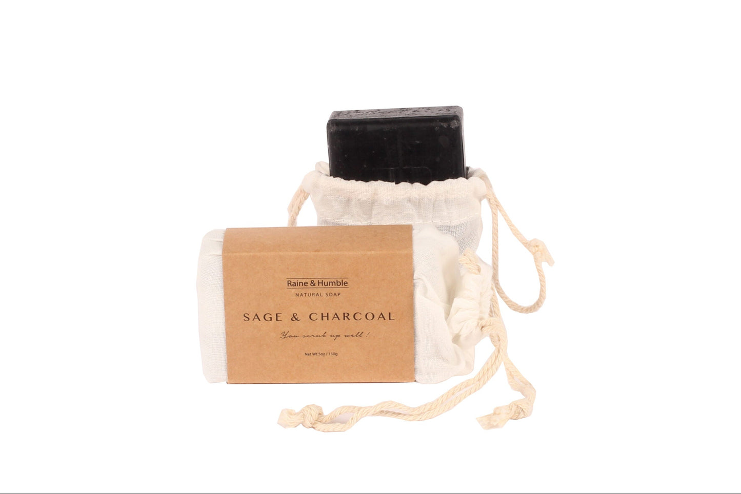 Raine & Humble Sage & Charcoal Soap Bar