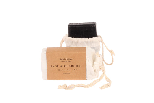 Raine & Humble Sage & Charcoal Soap Bar