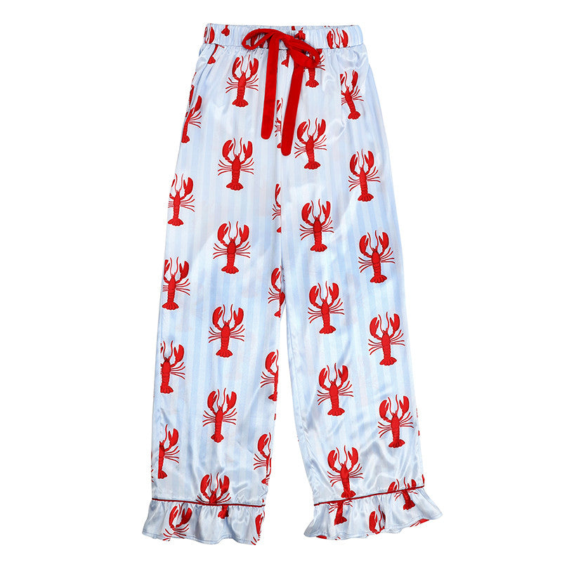Long Sleeve Lobster PJ with Ruffle Pant