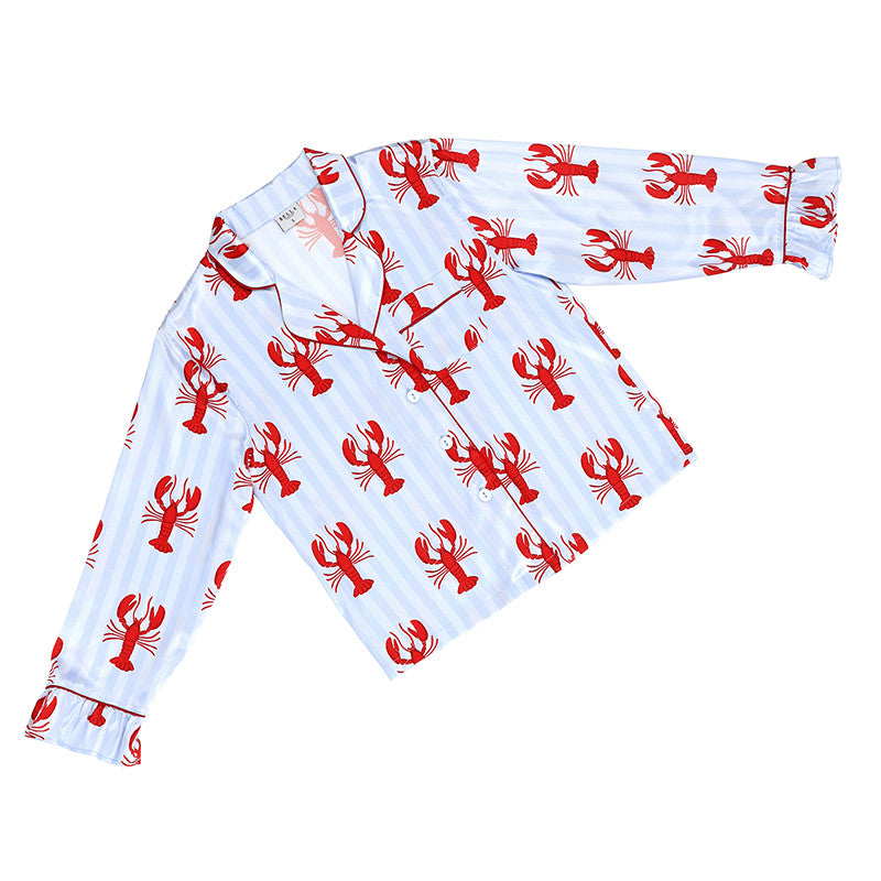Long Sleeve Lobster PJ with Ruffle Pant