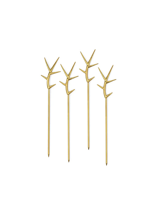 The Ozzy Bloody Mary Picks - Gold, Set of 4