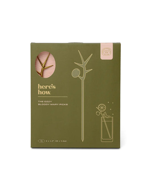 The Ozzy Bloody Mary Picks - Gold, Set of 4