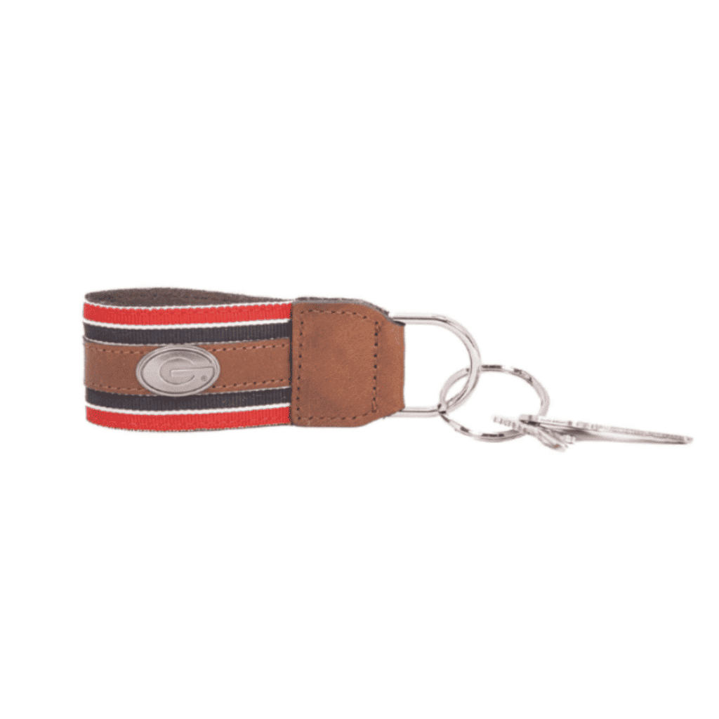 Georgia Bulldogs Collegiate Grosgrain Ribbon Key Chain.
