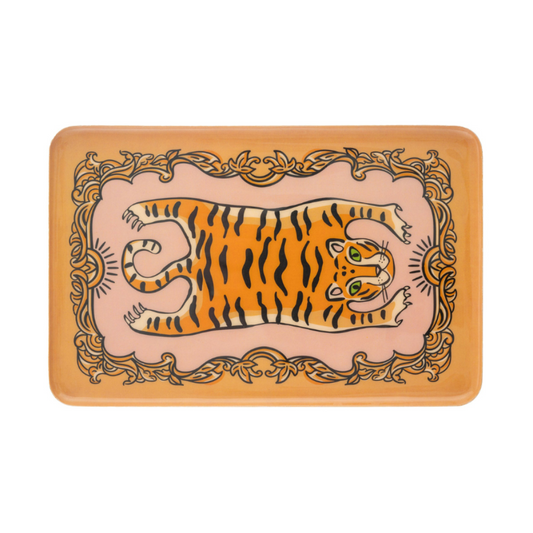 Enamel Tiger Tray