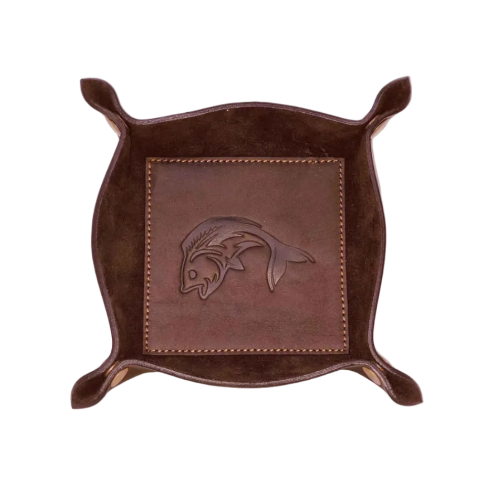 Fish Embossed Leather Valet Tray