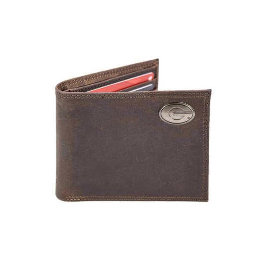 Georgia Bulldogs Men's Collegiate Bifold Leather Wallet