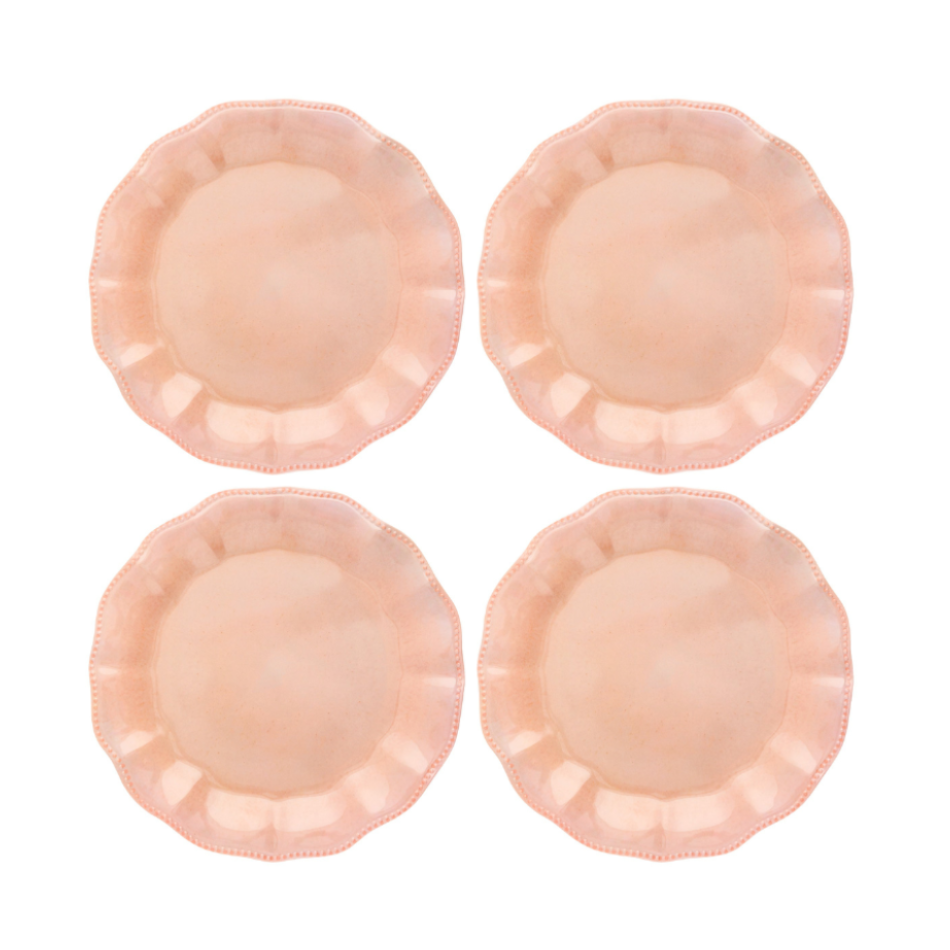 Melamine Dinner Plates Olivia Blush Set of 4