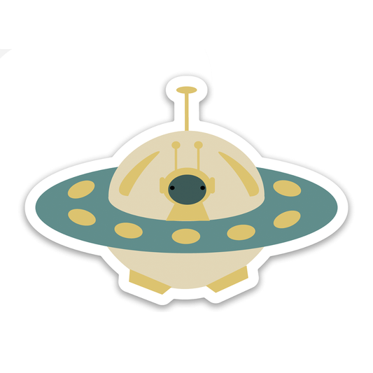 UFO Alien Outer Space Sticker
