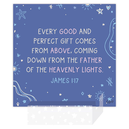 Verses for the Beach – Bible Verse Card Set + Display Stand