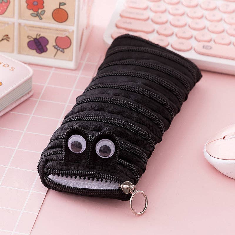 Pencil Case Caterpillar Zipper Large Capacity Cute