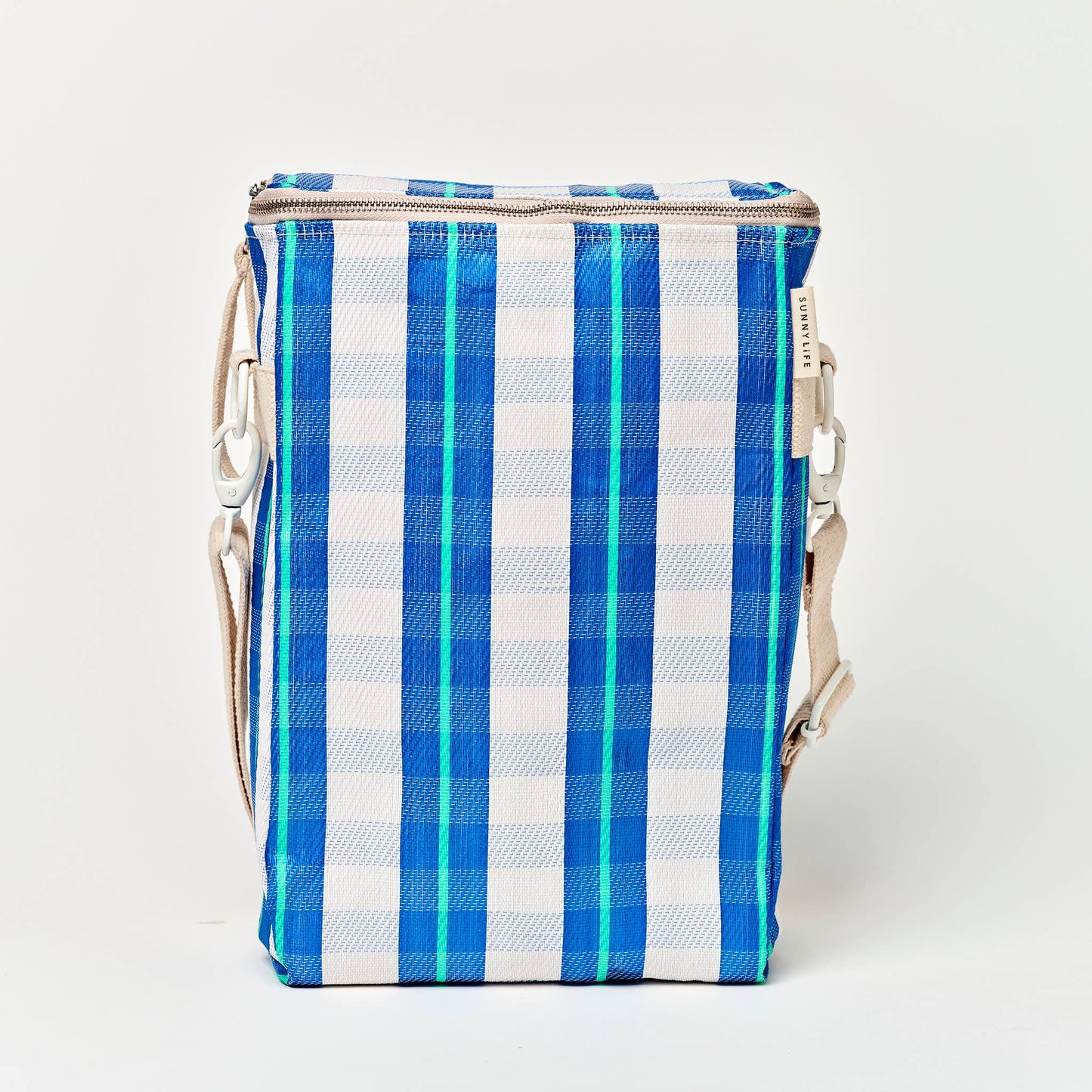 Recycled Nylon Drinks Cooler Bag La Mer Blue Neon