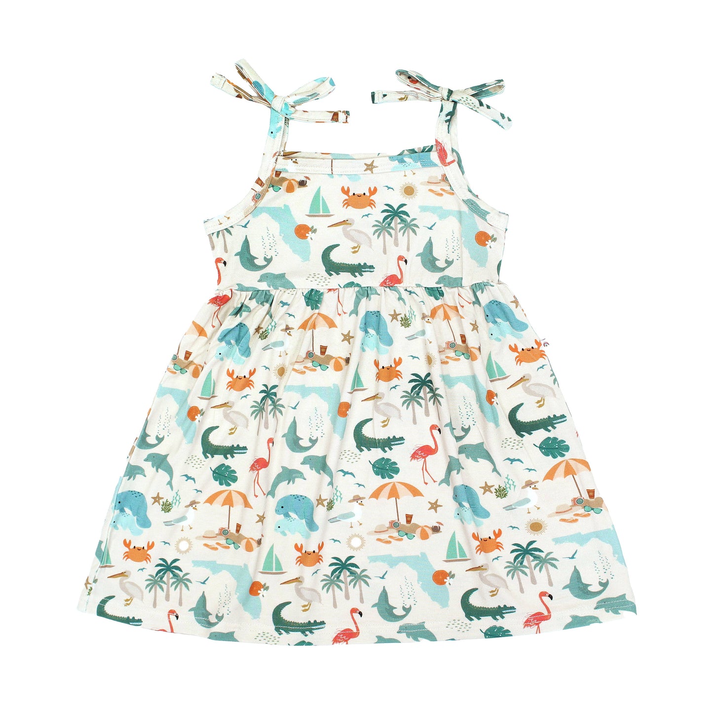 Explore Florida Souvenir Bamboo Kids Sundress