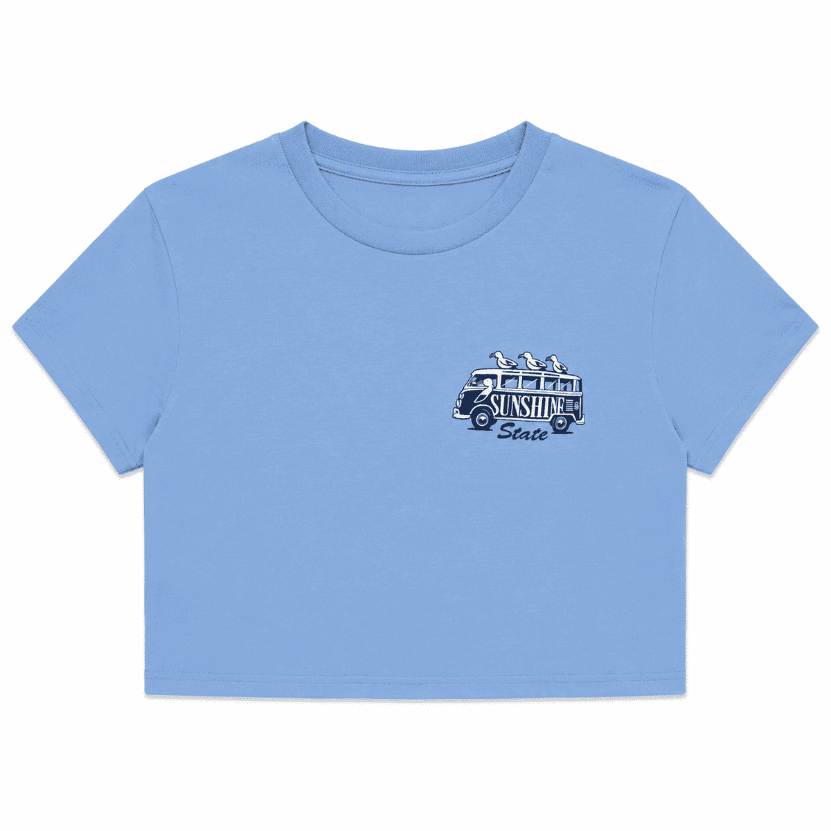 Seagull Road Trip Crop T-Shirt | Florida Graphic Tee