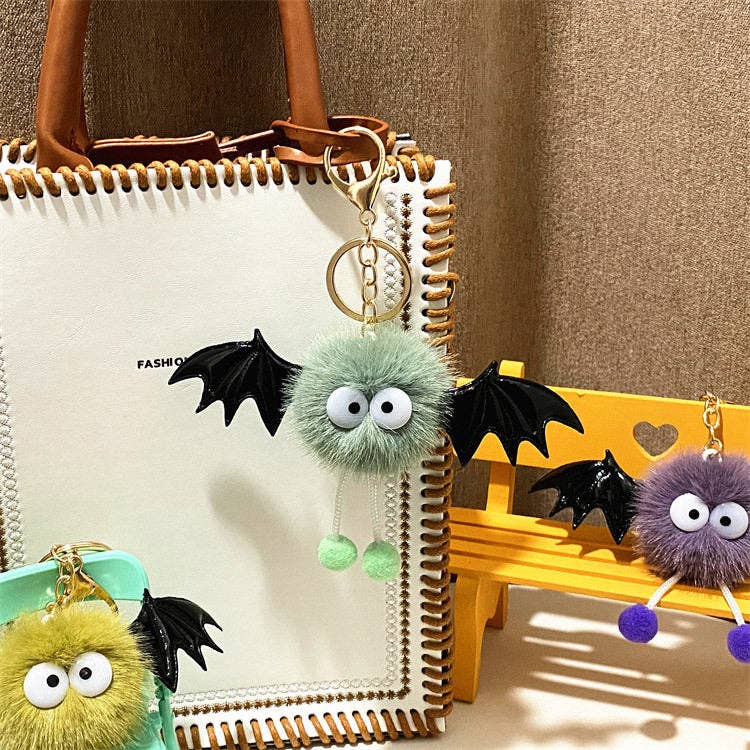Cartoon Bat Plush Keychain