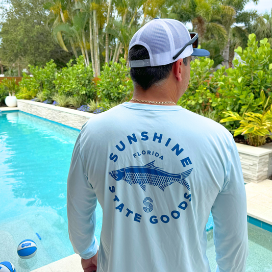 Tarpon Solar Performance Shirt - Ice Blue