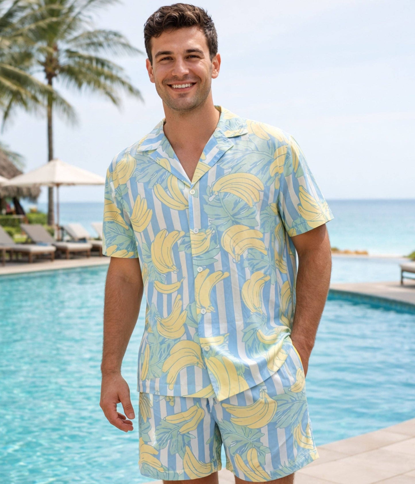 Banana Breeze Men's Stretch Swim Trunks - 6" Inseam
