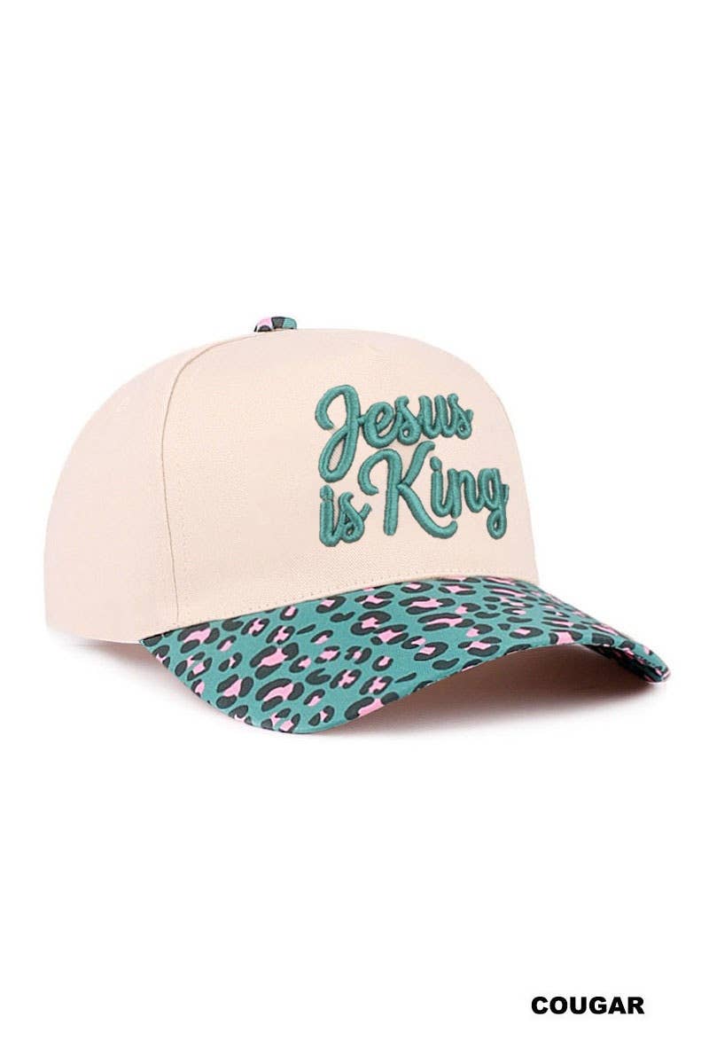 Jesus Is King Two Tone Cotton Cap